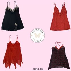 2000s Y2K Colorblock Slip Dress – Red & Black Stat..