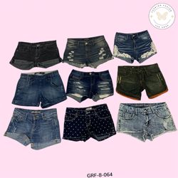 Y2K Denim Mini Shorts – Early 2000s Vintage Style ..