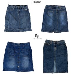 Y2K IT Girl Saia Midi de Denim (RE-2254)