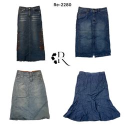 Saia Maxi Jeans Y2K IT Girl (RE-2280)