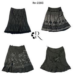 Saias de Lã Bordadas Únicas Y2K (RE-2283)