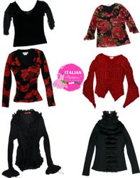 y2k Bold Noir Tops