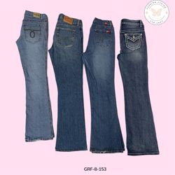 Vintage 2000s Flare Jeans – Y2K Wide Hem Denim Str..
