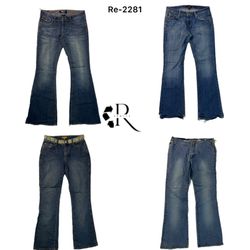 Y2K IT Girl Denim Unique Jeans(RE-2281)