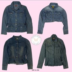 Vintage Y2K Button Closure Denim Jacket – 2000s Cl..