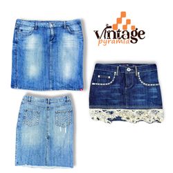 VPX01 Y2K Denim Skirts