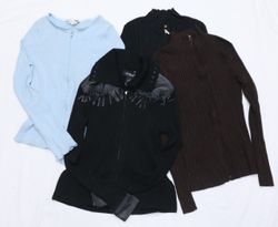 IQ0496 Y2k Double Zipper Sweaters