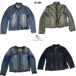 Y2K IT Girl Denim Jackets (RE-1867)