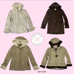 Vintage Y2K Fur Jacket – Cozy 2000s Aesthetic (GRF..