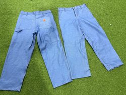 Rework-Stil Carhartt Jeanshose