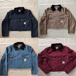 Carhartt women's cropped jacket rework style