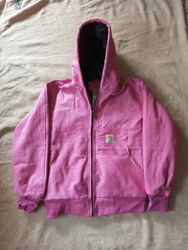 Carhartt rework style pink jacket