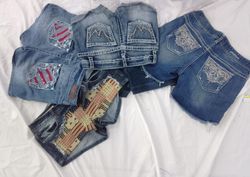 IQ0522 Y2k Throwback style Mini Shorts