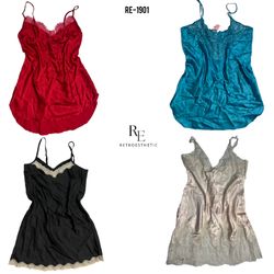 Y2K Soft Girl Era Silk Slips (RE-1901)