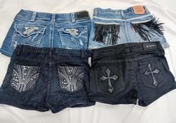 IQ0561 Y2K Retro Mini Micro Shorts