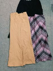 Mixed full and knee length skirts and maxi