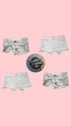Y2K Dream Dust White Shorts