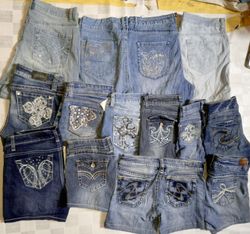 WALLFLOWER AND OTHER BRAND MINI MICRO SHORTS (ID 6..