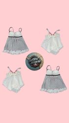 Y2K Midnight Love Story Baby Doll Tops