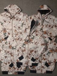 Carhartt rework style forest print jacket