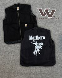 Carhartt  x Marlboro Rework Style Black Gilets - #..