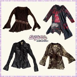 Y2K Euro Grunge Mesh Tops (DVC#80)