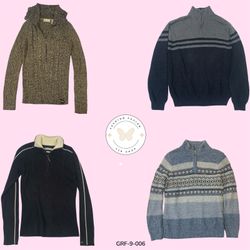 Y2K Vintage Tommy Hilfiger Quarter-Zip Sweater – I..