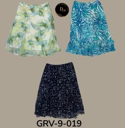 Classic Mix Poly Skirt – Lightweight & Timeless Wa..