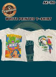 White Printed T-Shirts Ak-150