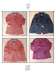 JA 0430 Y2K Ladies Leather Blazer