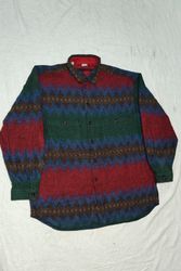Vintage pattern flannel shirt