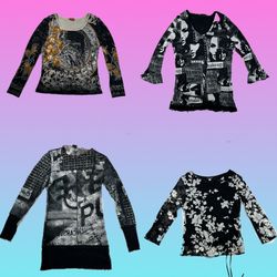 Trendy Black & White Printed Tops Collection(TT 18..
