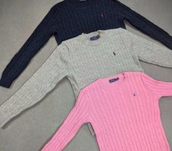 Des pulls en maille torsadée Ralph Lauren