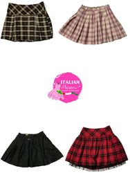 Y2k tartan style mini skirts