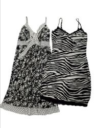 Vestido impreso negro Md15