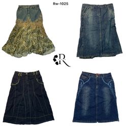 Y2k  Unique Denim Maxi Skirts (RW-1025)