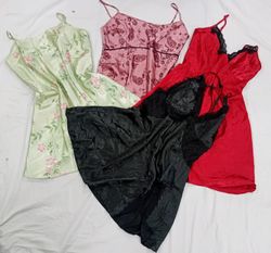 IQ0650 Y2K Satin Crush Slip Tops