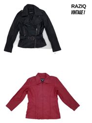 Leather zipper Jackets