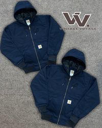 Carhartt Rework Style Navy Color Active Jackets - ..