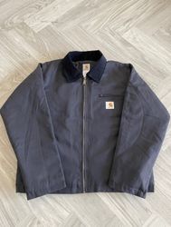 Carhartt rework style gray jacket