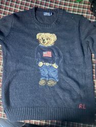 Suéter de oso y bandera de Polo Ralph Lauren