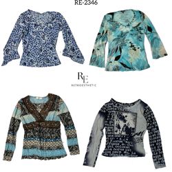 Y2K Ocean Vibe Full Sleeves Top (RE-2346)