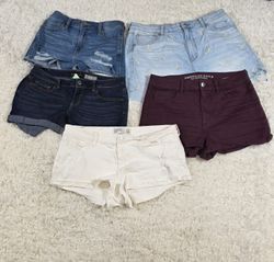 Shorts de denim da marca Mix