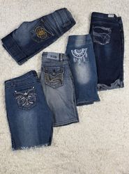 shorts de denim Y2k
