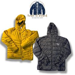 Jack Wolfskin, Puma, LL Bean, Levi's Puffers