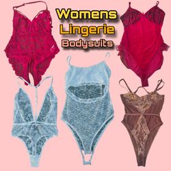 Vintage Y2K Romantic Lace Lingerie Bodysuits