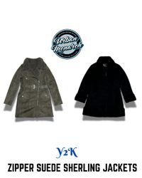 Y2K Zipper Suede Sherling Jackets - UMW0011