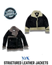 Y2K Strukturierte Lederjacken - UMW0014