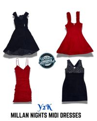 Y2K Millan Nights Midi Dresses - UMW0029