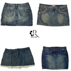 Y2K Britney Era Denim Mini Skirts (RW-767)